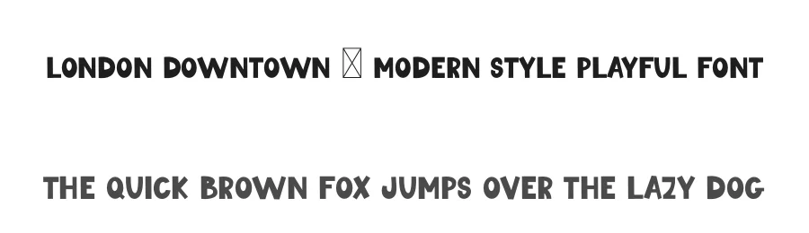 London Downtown – Modern Style Playful Font by freshtypeink — Display Font