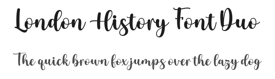 London History Font Duo by Attract Studio — Script Handwritten Font
