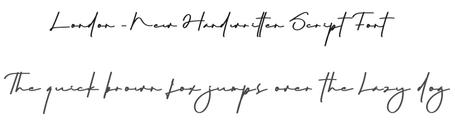 London – New Handwritten Script Font by andikastudio — Script Handwritten Font