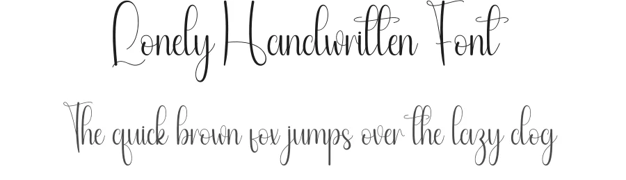 Lonely Handwritten Font by andikastudio — Script Handwritten Font