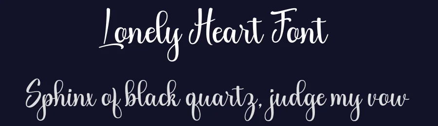 Lonely Heart Font by Black Studio — Script Handwritten Font — thumbnail 2