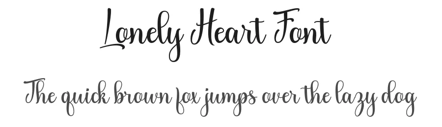 Lonely Heart Font by Black Studio — Script Handwritten Font