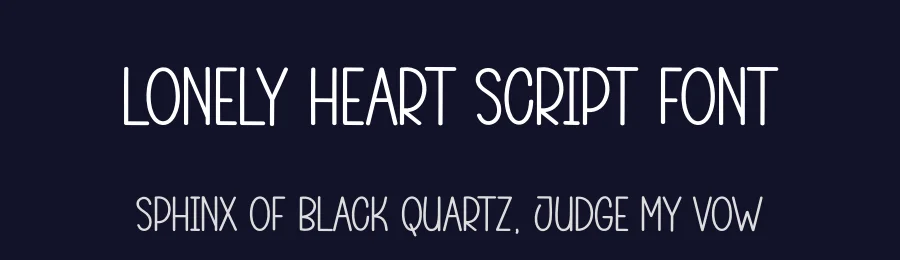 Lonely Heart Script Font by andikastudio — Display Font — thumbnail 2