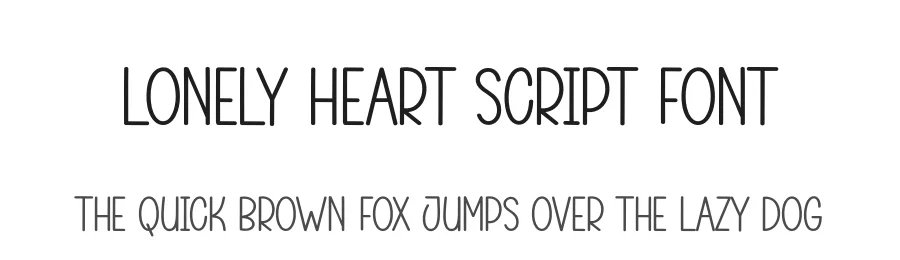 Lonely Heart Script Font by andikastudio — Display Font