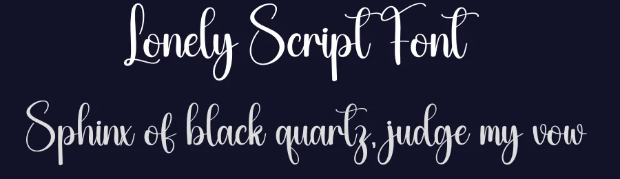 Lonely Script Font by creativeletter — Script Handwritten Font — thumbnail 2