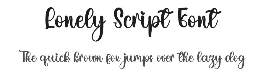 Lonely Script Font by inermediaSTUDIO — Script Handwritten Font