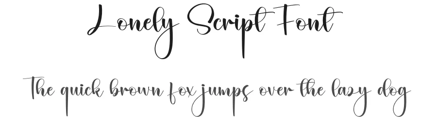 Lonely Script Font by creativeletter — Script Handwritten Font