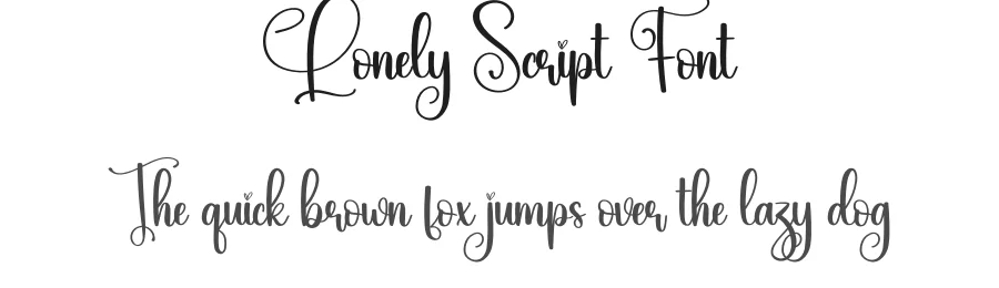 Lonely Script Font by creativeletter — Script Handwritten Font