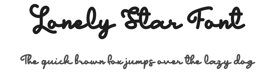 Lonely Star Font by Heloyud — Script Handwritten Font