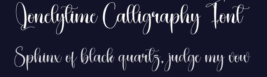 Lonelytime Calligraphy Font by creativeletter — Script Handwritten Font — thumbnail 2