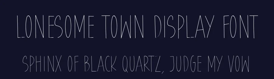Lonesome Town Display Font by balpirick — Script Handwritten Font — thumbnail 2