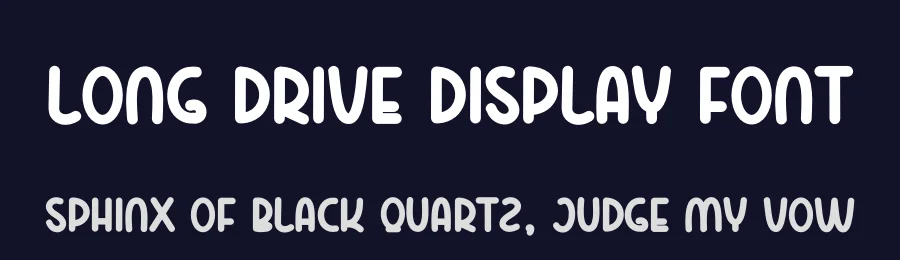 Long Drive Display Font by andikastudio — Display Font — thumbnail 2