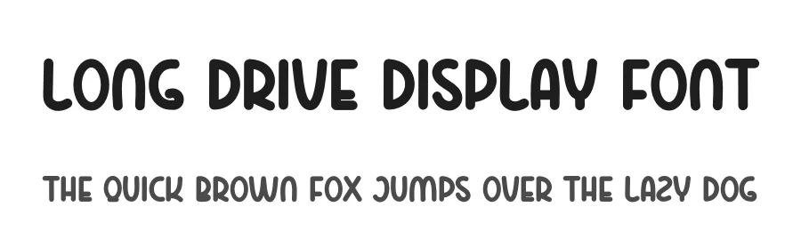 Long Drive Display Font by andikastudio — Display Font