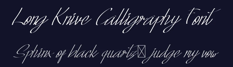 Long Knive Calligraphy Font by edricstudio — Script Handwritten Font — thumbnail 2
