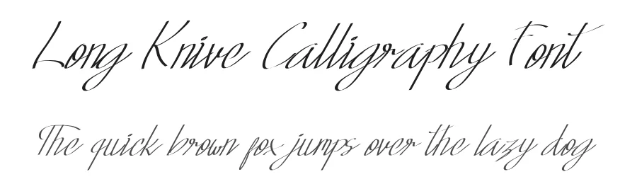 Long Knive Calligraphy Font by edricstudio — Script Handwritten Font