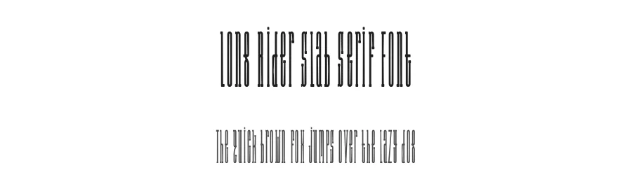 Long Rider Slab Serif Font by Wing's Art Studio — Slab Serif Font