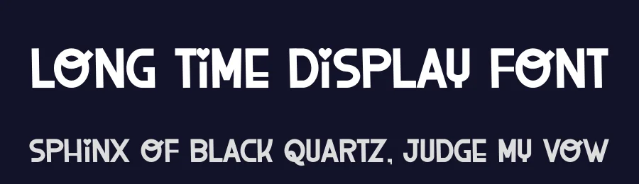 Long Time Display Font by freshtypeink — Display Font — thumbnail 2