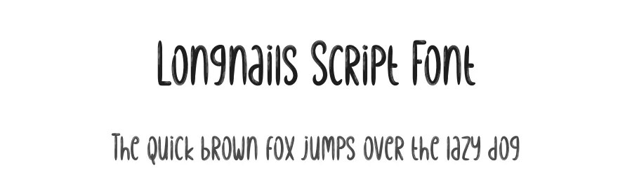 Longnails Script Font by creativeletter — Script Handwritten Font