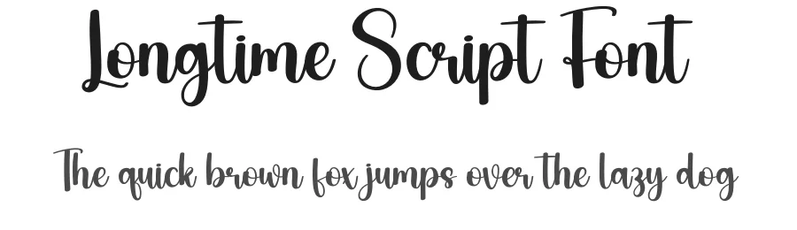 Longtime Script Font by creativeletter — Script Handwritten Font