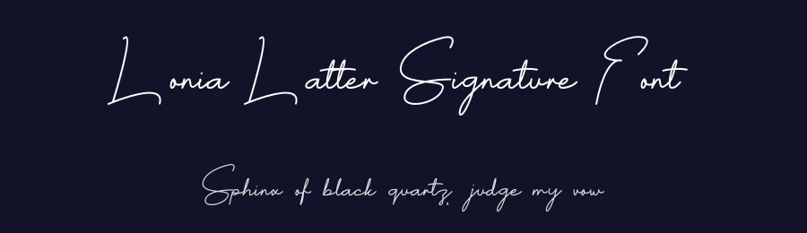 Lonia Latter Signature Font by UICreative — Script Handwritten Font — thumbnail 2