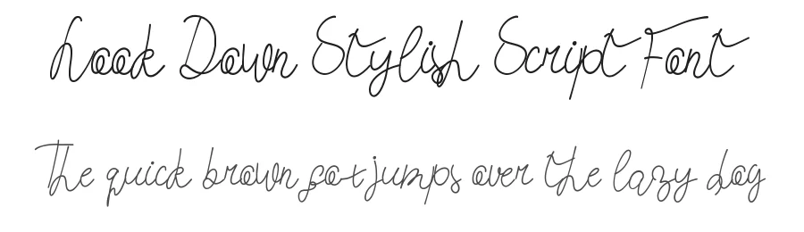 Look Down Stylish Script Font by edricstudio — Script Handwritten Font