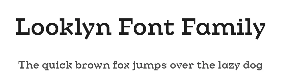 Looklyn Font Family by Typeji — Serif Font