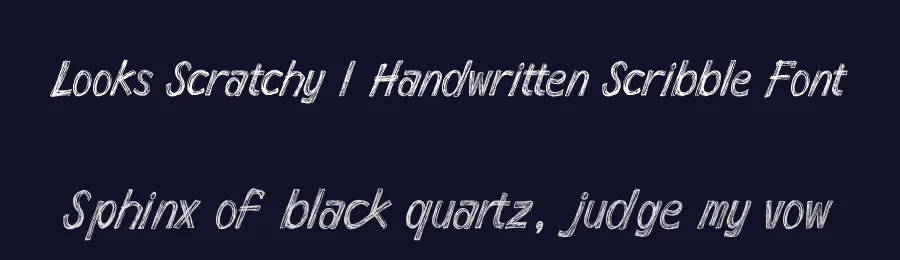 Looks Scratchy | Handwritten Scribble Font by Gracetypestudio — Script Handwritten Font — thumbnail 2