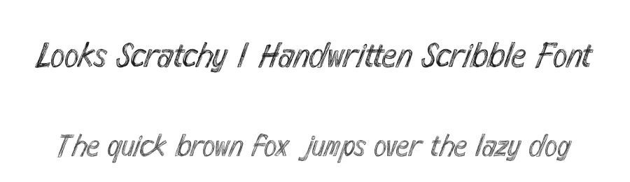 Looks Scratchy | Handwritten Scribble Font by Gracetypestudio — Script Handwritten Font