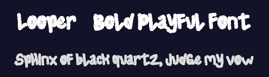 Looper – Bold Playful Font by Dhabee — Script Handwritten Font — thumbnail 2