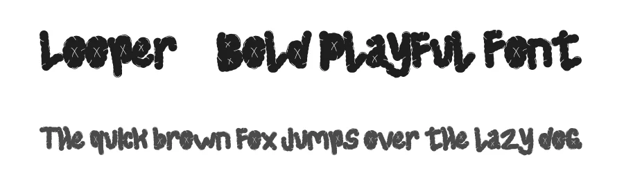 Looper – Bold Playful Font by Dhabee — Script Handwritten Font