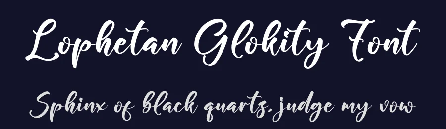 Lophetan Glokity Font by glorytype — Script Handwritten Font — thumbnail 2