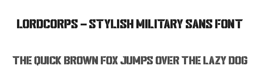 Lordcorps – Stylish Military Sans Font by Almarkha Type — Decorative Font