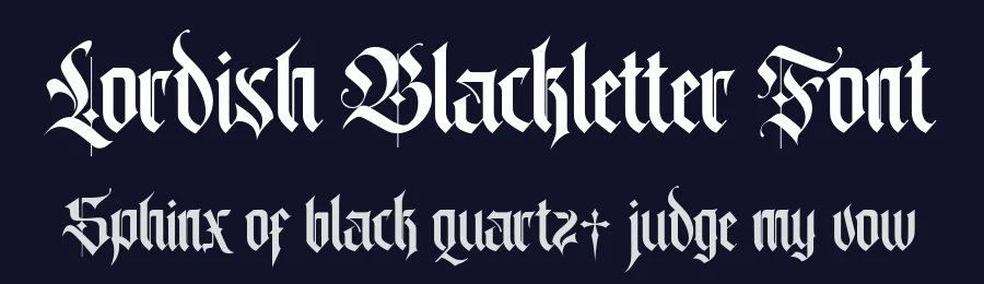 Lordish Blackletter Font by creativemedialab — Blackletter Font — thumbnail 2
