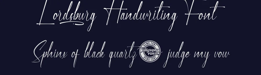 Lordsburg Handwriting Font by CalligraphyFonts.net — Script Handwritten Font — thumbnail 2