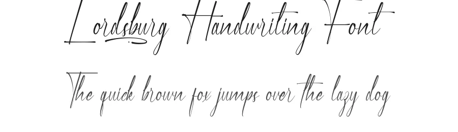 Lordsburg Handwriting Font by CalligraphyFonts.net — Script Handwritten Font