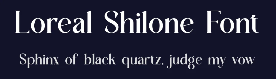 Loreal Shilone Font by SlideShoot — Serif Font — thumbnail 2