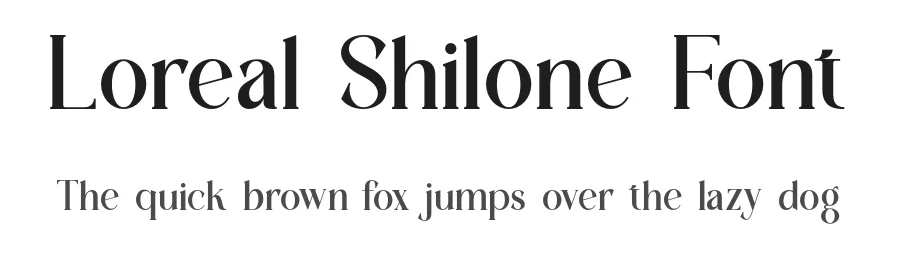 Loreal Shilone Font by SlideShoot — Serif Font