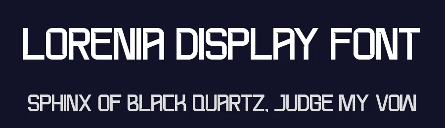 Lorenia Display Font by imiftype — Display Font — thumbnail 2