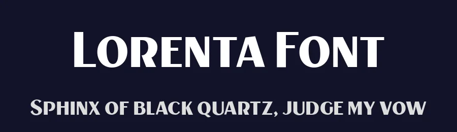 Lorenta Font by metafontsy — Display Font — thumbnail 2