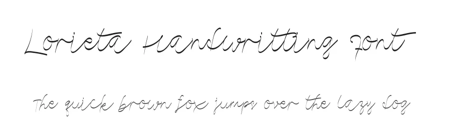 Lorieta Handwritting Font by edricstudio — Script Handwritten Font