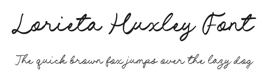 Lorieta Huxley Font by Timur type — Script Handwritten Font