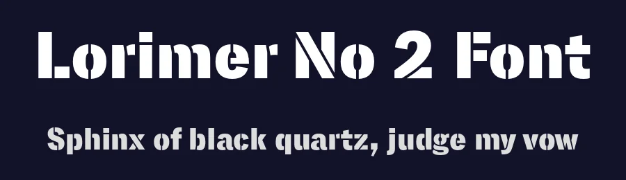 Lorimer No 2 Font by 1001fonts — Sans Serif Font — thumbnail 2