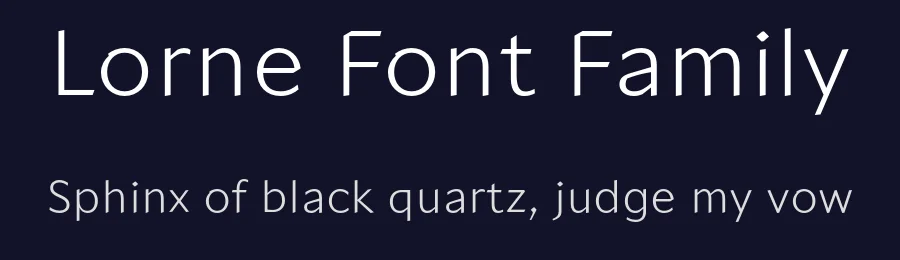 Lorne Font Family by Juri Zaech — Sans Serif Font — thumbnail 2