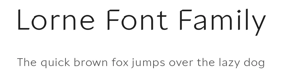 Lorne Font Family by Juri Zaech — Sans Serif Font