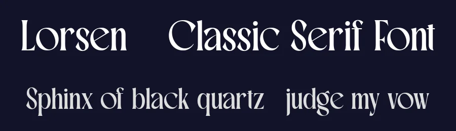 Lorsen – Classic Serif Font by FlawlessAndCo — Serif Font — thumbnail 2