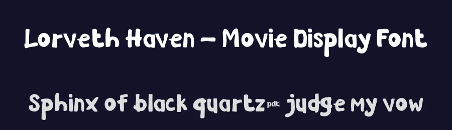 Lorveth Haven – Movie Display Font by productype — Display Font — thumbnail 2