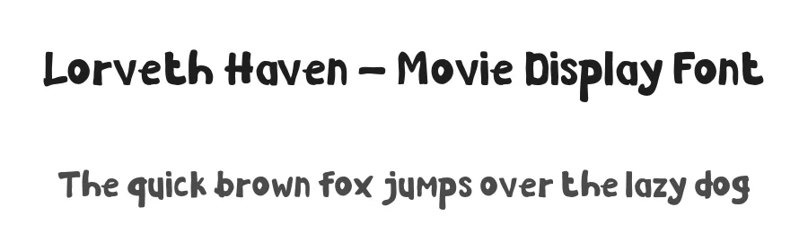 Lorveth Haven – Movie Display Font by productype — Display Font