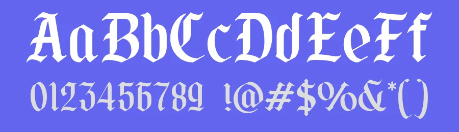 Los Reyes – Bold Gothic Blackletter Typeface by roomspace.cl — Blackletter Font — thumbnail 3