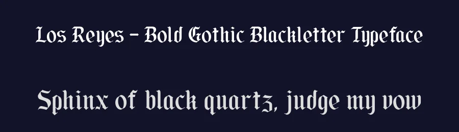 Los Reyes – Bold Gothic Blackletter Typeface by roomspace.cl — Blackletter Font — thumbnail 2