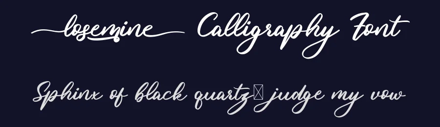 Losemine Calligraphy Font by RaisProject — Script Handwritten Font — thumbnail 2